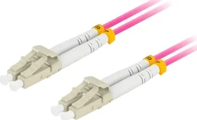 Lanberg FO-LULU-MD41-0030-VT / Optický patch kabel / LC/UPC-LC/UPC / Duplex / OM4 50/125 / 3 m (FO-LULU-MD41-0030-VT)