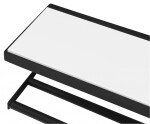 SAPHO - SKA nástěnná police 450x140x160, černá mat s bílou MDF deskou SKA401