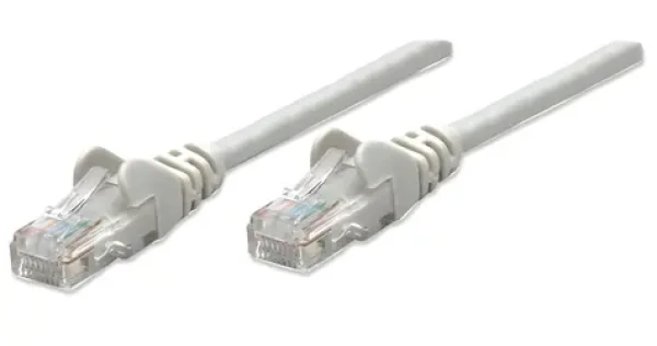 Intellinet Patch kabel Cat5e šedá / Síťový kabel / U/UTP / 1 m / RJ-45 (318921)