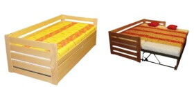NábytekProNás Výsuvná postel Alka - základní (MASIV) ROZMĚR: 90 x 200 cm
