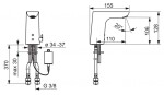 HANSA - Ligna Elektronická umyvadlová baterie, bateriové napájení, Bluetooth, chrom 06152219