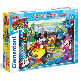 Clementoni Puzzle Maxi Mickey závodník / 24 dílků - Clementoni