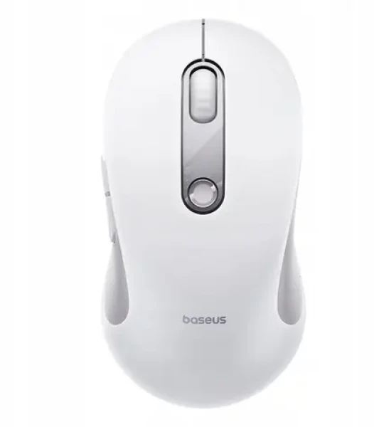 Baseus F02 bílá / Bezdrátová myš / Bluetooth / tichá tlačítka / 70 g (B0203202)