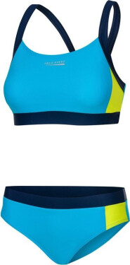 AQUA SPEED Plavky Naomi Blue/Navy Blue/Yellow Pattern 284 M (38)