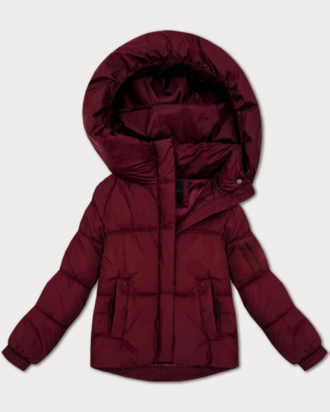 Dámská oversize bunda ve vínové bordó barvě pro přechodné období S'West (B2003-27) odstíny červené XXL (44)