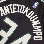 Dětský dres Milwaukee Bucks NBA Giannis Antetokounmpo #34 Jordan Swingman Černá (YOUTH)