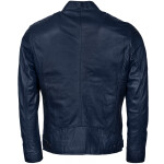 Pánská Kožená Bunda Hot Blue Brixton Modrá Velikost: 3XL