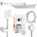 Erga Dual, podomítková sprchová sada s dešťovou sprchou 30×30, chromová, ERG-YKA-BP.DUAL30