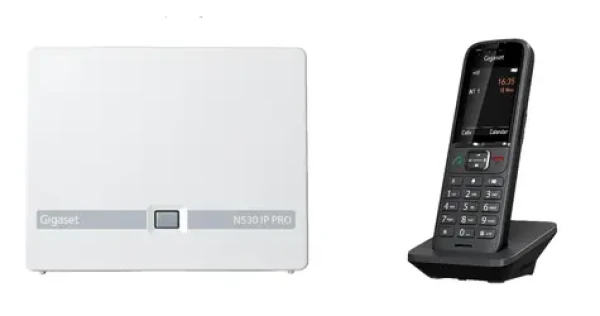 Gigaset N530 IP PRO + S700H PRO bílá/černá / Telefonní sada / DECT/IP / 2,4" displej / Bluetooth (4255781907697)