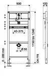 SCHELL - Montus Montážní modul k pisoáru 030750099