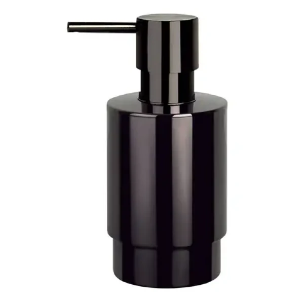 Spirella NYO dávkovač mýdla černý / ocel / 200 ml (7610583154286)