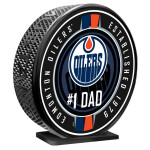 Mustang Puk Edmonton Oilers NHL 8" MEGA Puck #1 Dad Ribbon