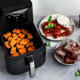 Rommelsbacher FRH 1700 XXL černá / Horkovzdušná fritéza / 1700 W / 60–200 °C / 10 programů (FRH 1700 XXL)