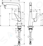 HANSGROHE - Talis Select M51 Dřezová baterie, chrom 72820000