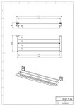 NOVASERVIS - Držák osušky 650 mm Metalia 12 chrom 0247,0