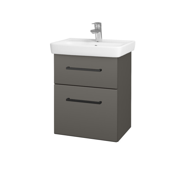 Dřevojas - Umyvadlová skříňka GO SZZ2 50 - N06 Lava / Úchytka T06 / N06 Lava 204587H