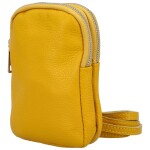 Luxusní dámské kožené MINI crossbody Lucho, žlutá