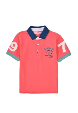 Tričko chlapecké Polo s krátkým rukávem, Minoti, Resort 4, růžová - 116/122 | 6/7let