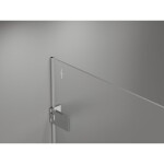 MEXEN/S - Lunar-F L sprchový kout skládací dveře levá 90 x 90, transparent, chrom 836L-090-090-01-00-L