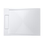 CERANO - Sprchová vanička obdélníková Loro - litý mramor - bílá matná - 120x90x3,5 CER-413612