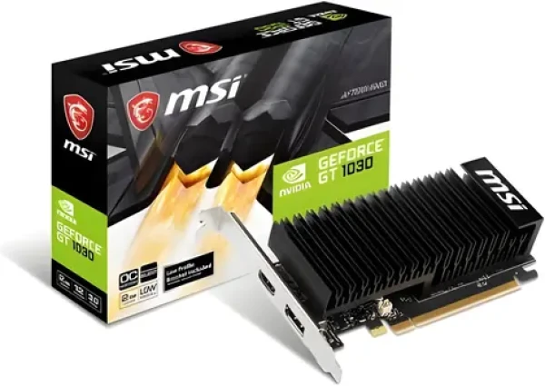 MSI GT 1030 2GHD4 LP OC / Grafická karta / 2GB GDDR4 / 64-bit / DP + HDMI / Pasivní chlazení (GeForce GT 1030 2GHD4 LP OC)