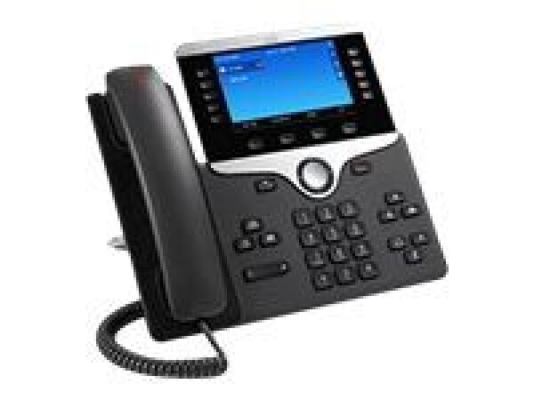 Cisco IP Phone 8841 (určeno pro Cisco UC Manager) černá / Telefon VoIP / SIP / RTCP / RTP / SRTP / SDP / 5 řádků (CP-8841-K9=)