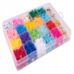 Kruzzel Kreativní sada na výrobu náramků, barevne korálky 4200 ks