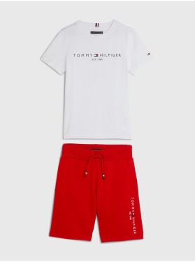 Tommy Hilfiger Sada klučičího trička kraťasů bílé červené barvě Tommy Hilf Kluci