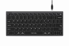 A4tech FBX51 šedá / Nízkoprofilová klávesnice / CZ layout / USB-A (FX51-GY)