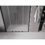MEXEN/S - Velar L Duo posuvné sprchové dveře 150, dekor, černá 871-150-003-32-70