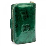 Luxusní dámská kožená peněženka Gregorio Santina, zelená