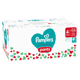 Pampers Harmonie Baby Plenkové Kalhotky Velikost 4, 168 Plenek, 9kg-15kg