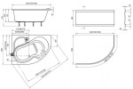 RAVAK - Rosa I Asymetrická vana 140 R, 140x105 cm, pravá, bílá CV01000000