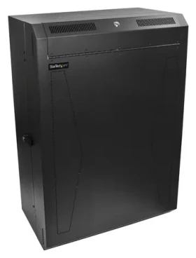 StarTech 8U serverový rozvaděč černá / Rozvaděč / Nástěnný / Nosnost 90 kg / 675×383×940 mm (RK830WALVS)