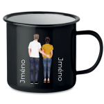 Personalizovaný retro plecháček s párem