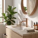 REA - Umyvadlová baterie Rivo Brush Copper REA-B6537
