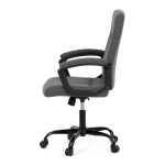 Kancelářské křeslo, šedá látka, kovový kříž