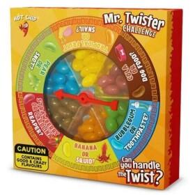 Hot Chip Mr. Twister hra s ruletou a žvýkacími bonbonky 120 g