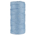 Ib Laursen Jutový provázek Light Blue 100 m, modrá barva, textil