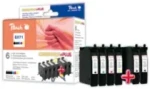 Peach T0711-T0714 alternativní cartridge / 2x7.4 , 3x5.5 ml/ Combi-Pack Plus (313311)