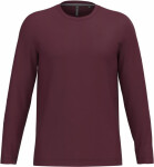 Kariban K 359 Pánské tričko s dlouhým rukávem 20.K359 wine XL