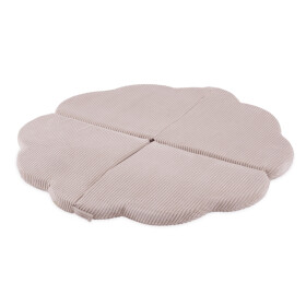 PLUSH NEST PLUSH NEST Plyšová hrací podložka ve tvaru květu 115 × 115 × 5 cm, prémiový manšestr, světle růžová