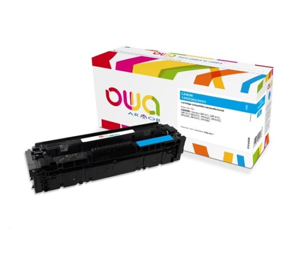 OWA Armor toner pro CANON LBP 611Cn, 613Cdw, 631Cn, 633Cdw, MFP635Cx, 2200 str., modrá/cyan (CRG045H C) EDF_1081741