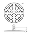 IDEAL STANDARD - Idealrain Hlavová sprcha, průměr 26 cm, chrom BE219AA