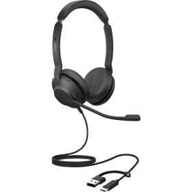 Jabra Evolve2 30 SE Headset otevřená (On Ear) kabelová stereo černá Redukce šumu mikrofonu, Potlačení hluku headset telefon