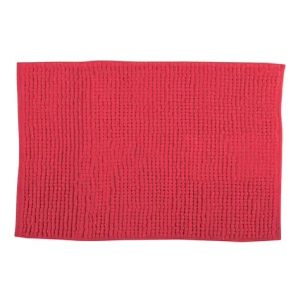 MSV Koupelnová předložka CHENILLE červená / Mikrovlákno / Protiskluzová / 40 x 60 cm