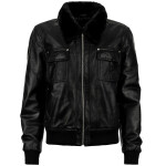 Pánská Kožená Bunda Street Fur Brixton Černá Velikost: