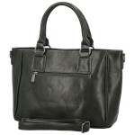 Trendy dámská koženková kabelka do ruky Liliane, tmavě zelená