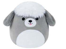 Squishmallows Šedobílý ovčácký pes - Arnold 13cm