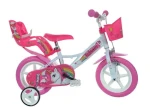 Dino Bikes 124GLN 12" bílo-růžová / Dětské jízdní kolo (05-CSK5124/UN)